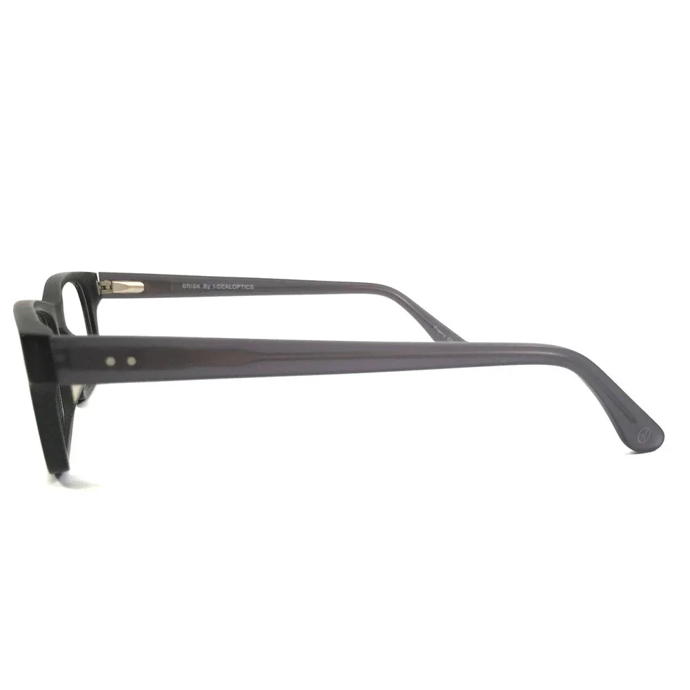 I-Dealoptics Eyeglasses Frames BRISK BLACK Matte Black Gray 50-17-138